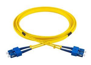 China Duplex Fiber Optic Patch Cord SC To SC Stand Zip Cord 0.3dB Insertion Loss factory