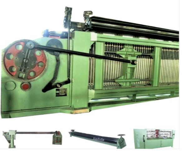 China CNC 4300mm Width Reverse Twist Gabion Hexagonal Wire Netting Machine factory