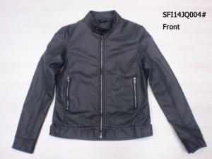 China JQ004 Ladies fashion pu jackets fresh orders(coats,blouzes,tops) factory