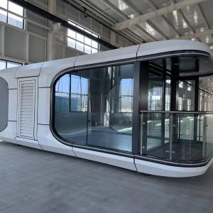 China Sandwich Panel Door Best Mobile House Modern Prefabricated House Luxury Modular Hotel Living Villa Space Capsule House factory