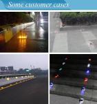 Crescent Shaped Solar Road Stud Waterproof Street Flashing Solar LED Light