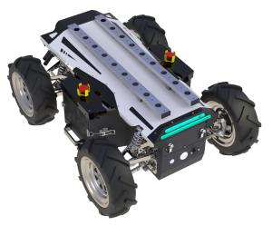 China Wireless Control Rlsdp 2.0 Ip65 4 Wheel Robot Chassis factory