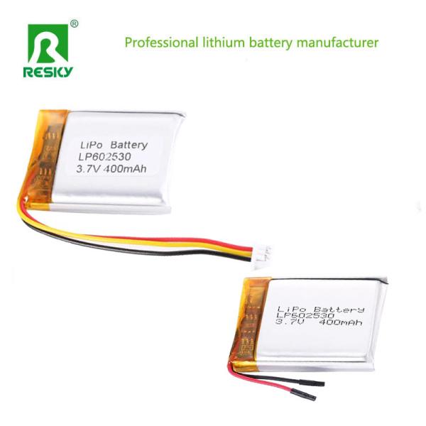 Lipo Battery LP602530 3.7V 400mAh 1.48wh Rechargeable Lithium Polymer Battery Cell For Smart Watch