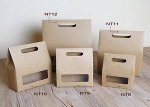 China Greaseproof 80gsm Paper Bags With Clear Window factory