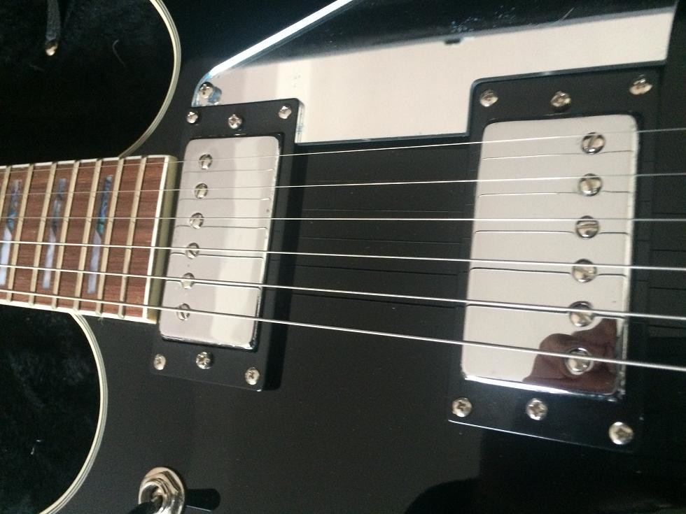Wash6 strings abnormity signature model electric guitar mirror pickguard grover tuner custom guitar glossy black