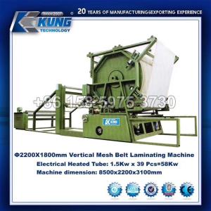 China Automatic Vertical Mesh Belt Lamination Machine Multi Function on sale