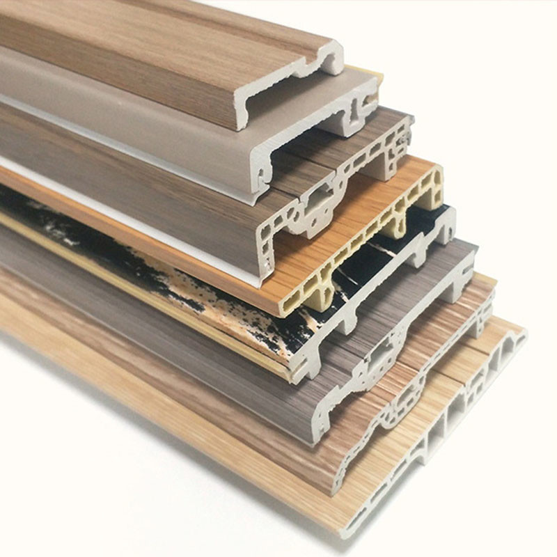 House Decoration Engineering No Glue Needed WPC Panel Skirting Anti Termite