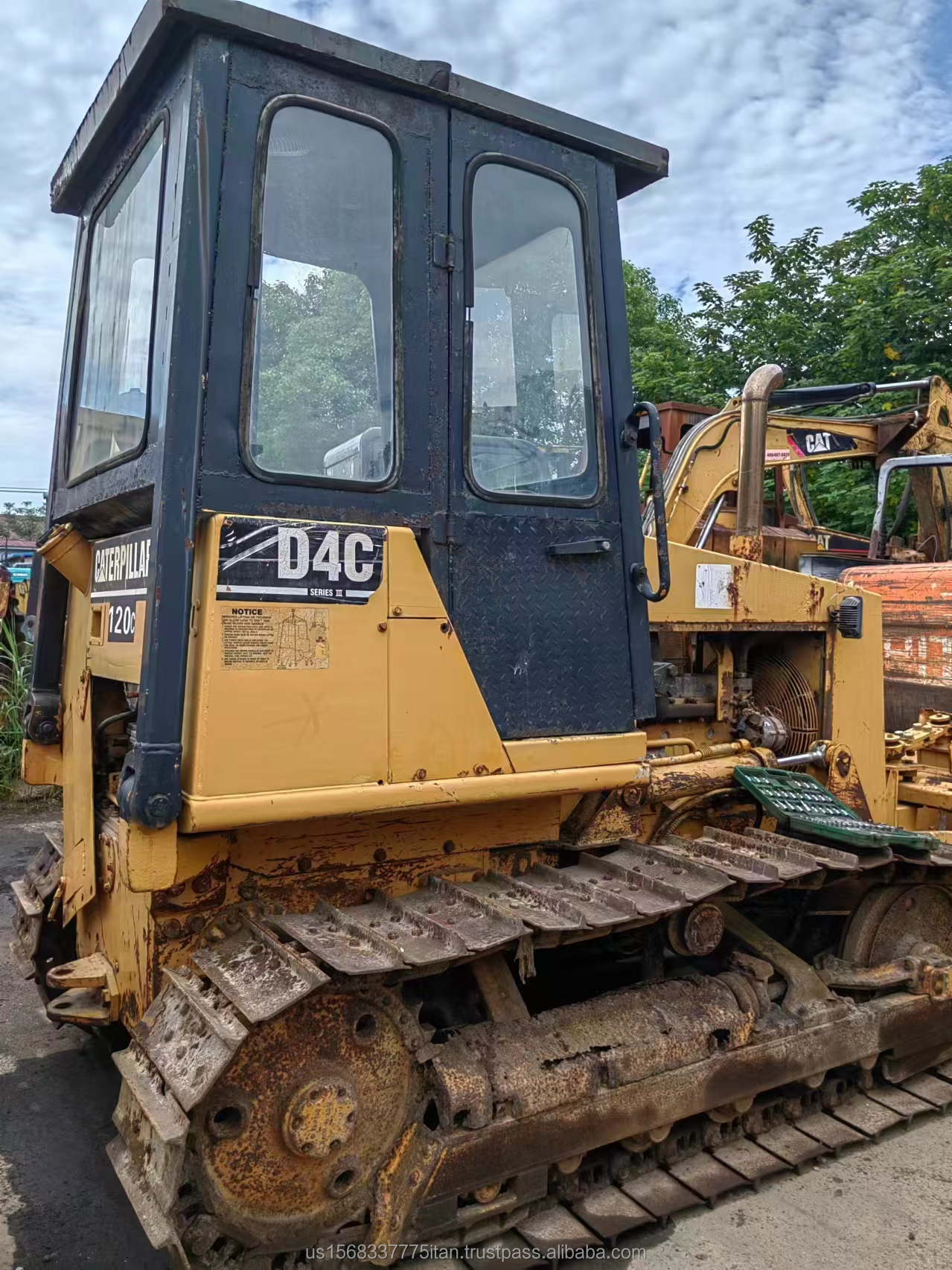 Bulldozer Cat D4C Caterpillar Used Earth-moving Equipment for Building Material Shops