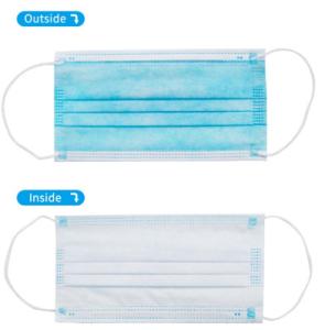China High Breathability Disposable Protective Face Mask Hospital Mouth Mask factory