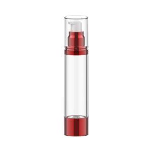 China Vacuum bottle Cosmetic lotion bottle anodized vacuum bottle with large ring base Acrylic Airless Bottle factory