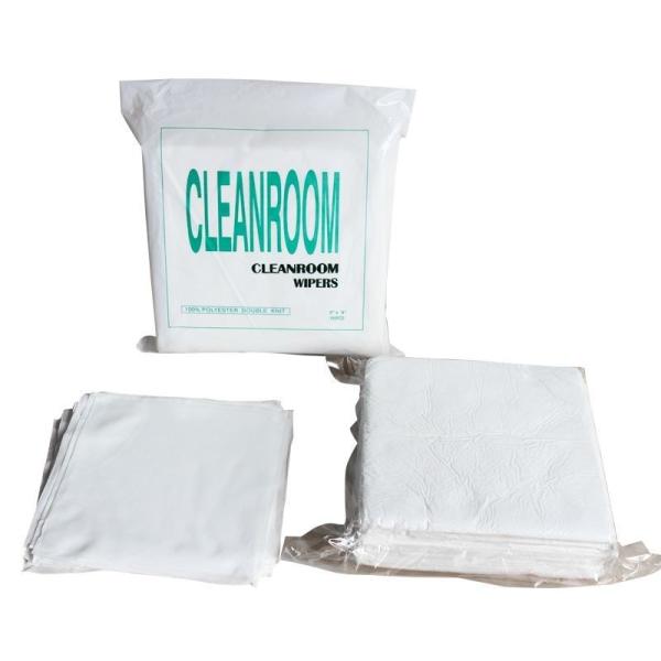 Laser Sealed Lint Free 100% Polyester Double Knit Cleanroom Wipers for Dust