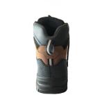 PU Industrial Safety Shoes Brown Leather Steel Toe Boots For Autumn