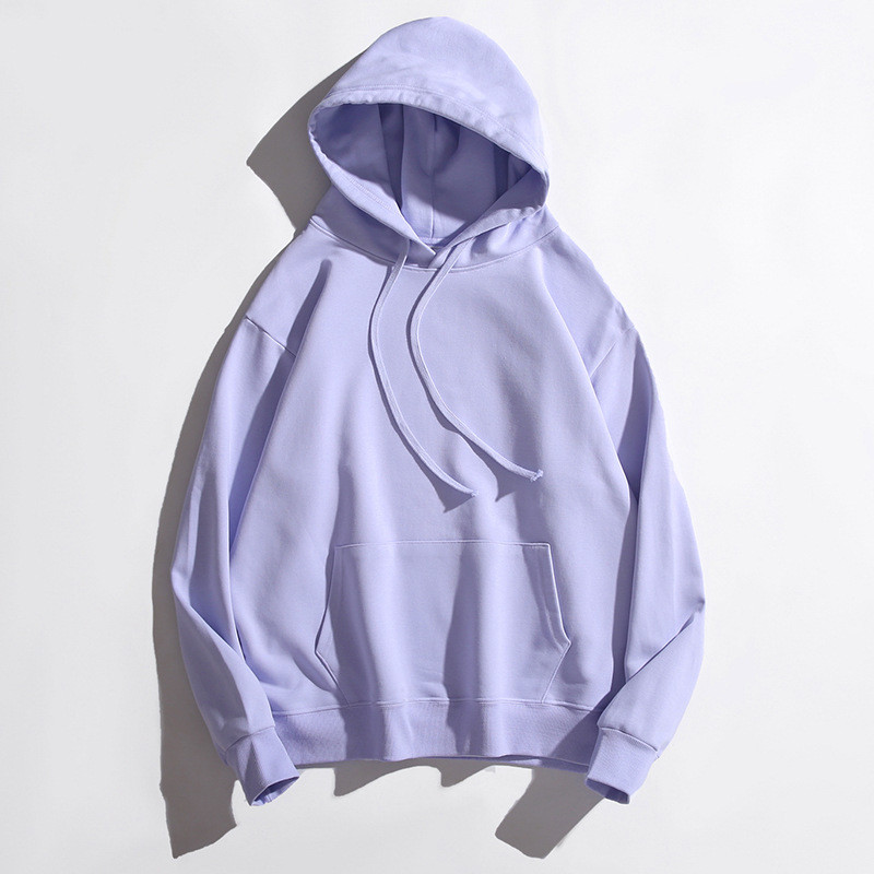 Sustainable Pullover Knitted Unisex Plain Hoodies Customized