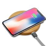 Customized Eco-friendly Baboo/wood made 10W Qi Fast Charging Wireless Phone