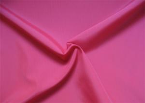 China Red Stretch Taffeta Fabric , 75d 190t Polyester Taffeta Shrink - Resistant factory