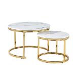 Iron Simple Round Slate Coffee Table Living Room Nordic Home Marble Coffee Table