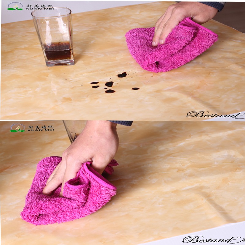 XuanMei Decorative Marble Contact Paper PVC Adhesive Film Thickness 0.2MM-0.3MM for Furniture Transformation