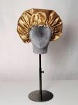 Drawstring Sleep 48cm Satin Hair Bonnet 2 Layer Adjustable