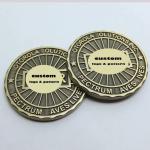 Free Designed High Quality Collectible Metal Craft Double Coin Blanks Custom