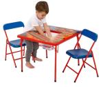 Children's Metal Folding Furniture Customizable Logo Table and Chair Set for
