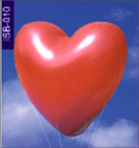 China The best selling heart shape inflatable helium balloon for showing love factory