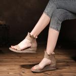 S498 New Roman Shoes Original Handmade Retro Summer Sandals Pastoral Forest
