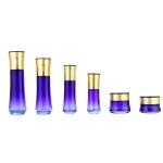 Luxury 120ml 50g Cosmetic Glass Bottles Hot Stamping With Screw Cap