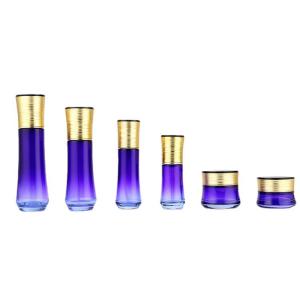 China Luxury 120ml 50g Cosmetic Glass Bottles Hot Stamping With Screw Cap factory