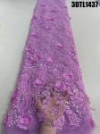 Supoo Dubai Feather 3D Lace Fabric Exquisite Austrian Beaded Lace for Wedding