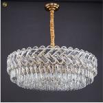 K9 Crystal Led Luxury Circle Pendant Lights Bedroom Hotel Villa Decorative
