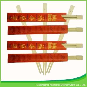 China Slim Japanese Disposable Bamboo Chopsticks Twins 24cm For Sushi Shop factory