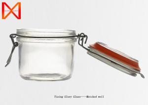 China Clip Top Glass Storage Jars Eco Friendly Transparent Color With OEM ODM Service factory