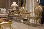 Livingroom Furniture Wood Carving Part Furniture Decorative Chairs Gilt
