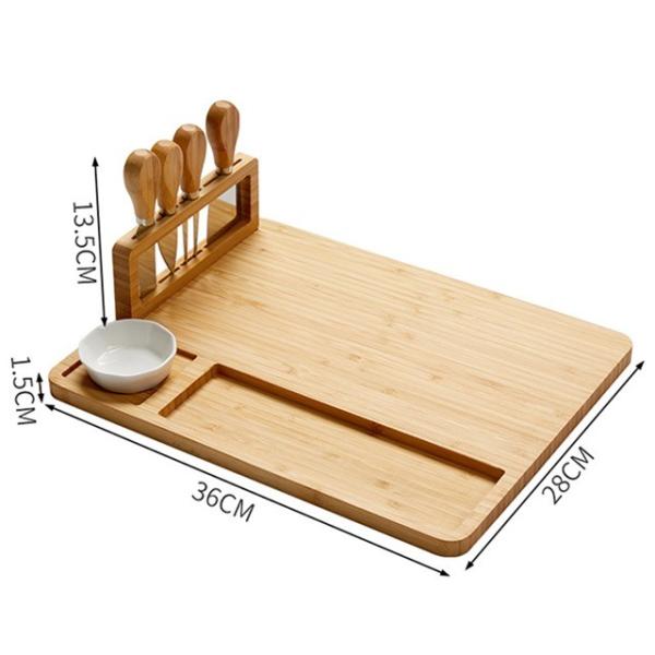 Chopping Blocks Cheese Board Set With Stainless Steel Knife Set Cheese Serving
