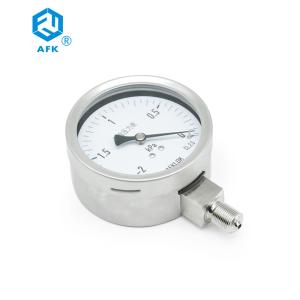 China Diaphragm Box Stainless Steel Pressure Gauge Low Pressure For Argon Gas factory