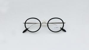 China UltraLight titanium acetate Retro round Fashion Eyeglass frame for Men Women factory
