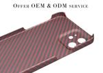 Red Color Carbon Aramid Fiber Phone Case For iPhone 12