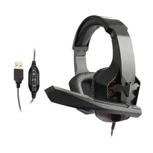 China Usb 3.5mm stereo Gaming Headset With Detachable Microphone Headphone factory
