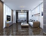 Gold Coffee Glossy Porcelain Floor Tiles Double Layer Interior Tiles