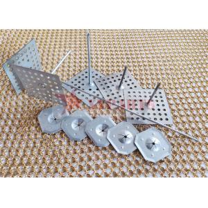 China 50MM Perforated Aluminum Metal Rock Wool Insulation Pins factory