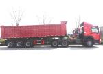 Truck 60 Ton 35 Cubic U Type Tandem Semi Dump Trailer