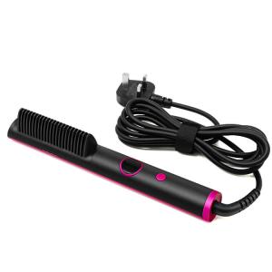 China Negative Ions Electric Hair Brush Anti Scald Hair Straightener Brush factory