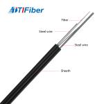 1 2 4 Core GJYXFCH G657A Aerial Self Supporting FTTH Flat Drop Cable