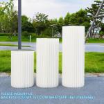 Cylinder Stands For Parties, Cylinder Tables Pedestal Stand For Parties White