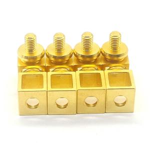 Gold Plating CNC Brass Parts Anodized Custom Metal Components