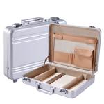 MS-M-02 Professional Aluminum Molded Alloy Briefcase In Silver, Black, Pink