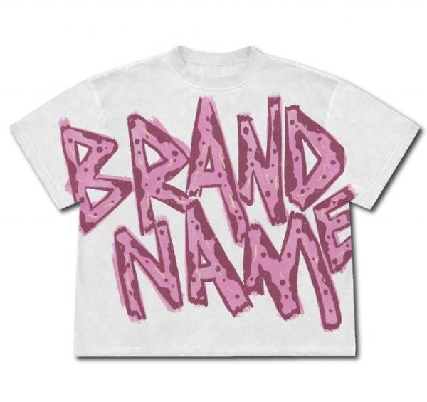 Colorful Custom DTG Printed Tshirt Men Oversized Washed Cropped Fit Comfort