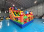 Tarpaulin Inflatable Water Slides Cartoon Themed Kids Water Jumping Castle