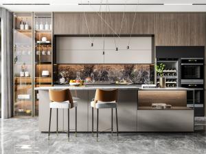 China Complete Kitchen Cupboards Furniture Set Modern Custom Kitchen Cabinet Designs factory