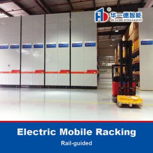 Electric Mobile Pallet Racking Rail-Guided Electric Mobile Rack Warehouse